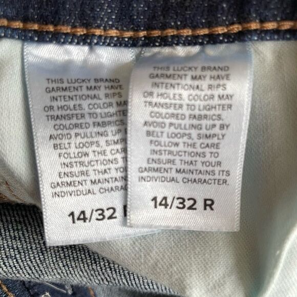 Lucky Brand Indigo Denim Sweet Boot Jeans S-14R EUC - Picture 7 of 7